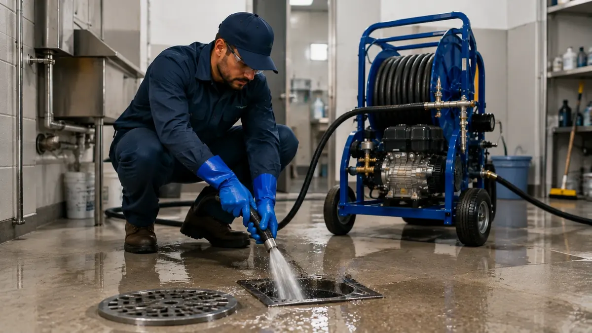 Floor Drain Hydro Jet Cleaning in Saint Helena