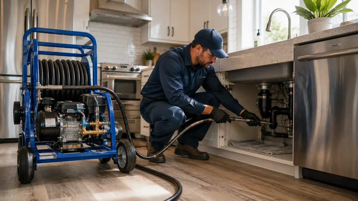 Kitchen Drain Hydro Jetting in Saint Helena