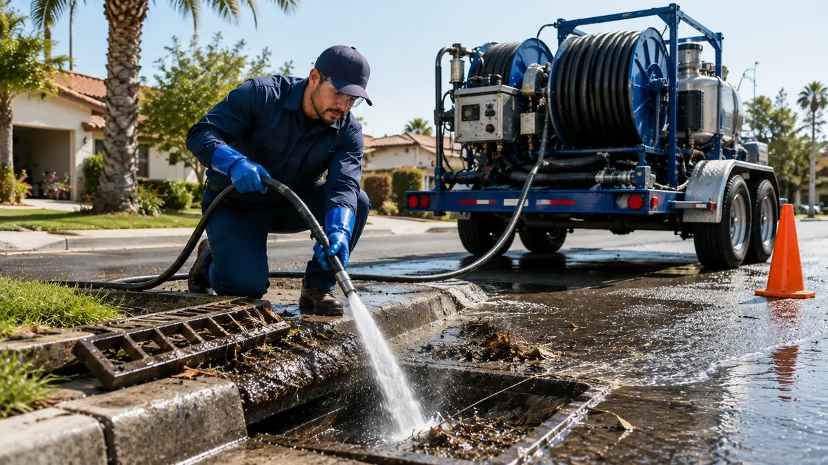 Storm Drain Hydro Jet Cleaning in Saint Helena
