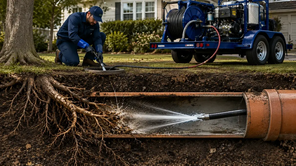 Tree Root Removal with Hydro Jetting in Saint Helena